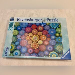 Ravensburger Kaleidoscope Puzzle with Blue and Red Hues